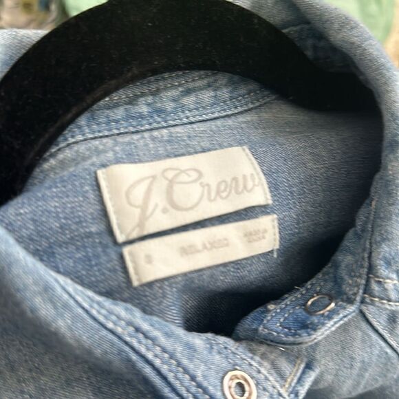 J. Crew Relaxed Fit Denim Shirt S - Picture 7 of 8
